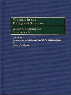 cover image of Women in the Biological Sciences